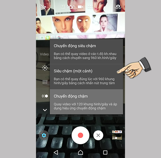Tùy chọn quay siêu chậm